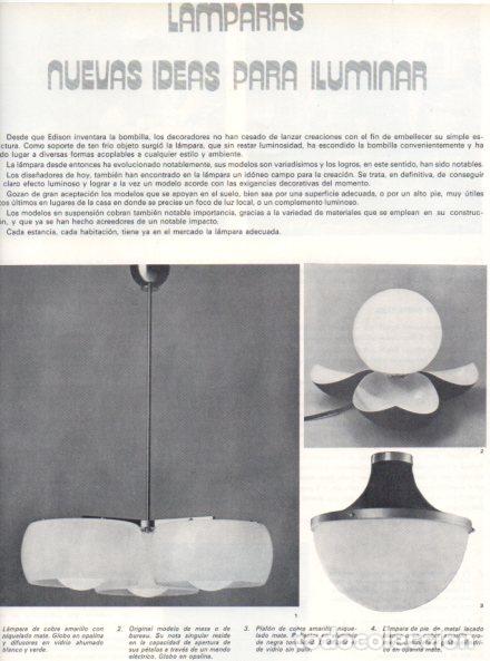 Outros artigos de papel: LAMINA V55952: Lamparas con globo en opalina