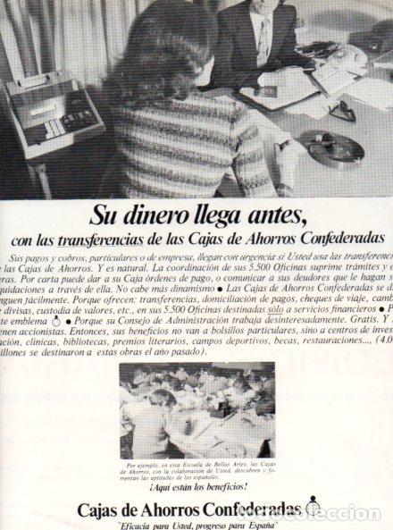 Outros artigos de papel: LAMINA V55958: Publicidad Cajas de Ahorros Confederadas