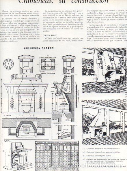 Outros artigos de papel: LAMINA V55946: Chimenea patron esquemas