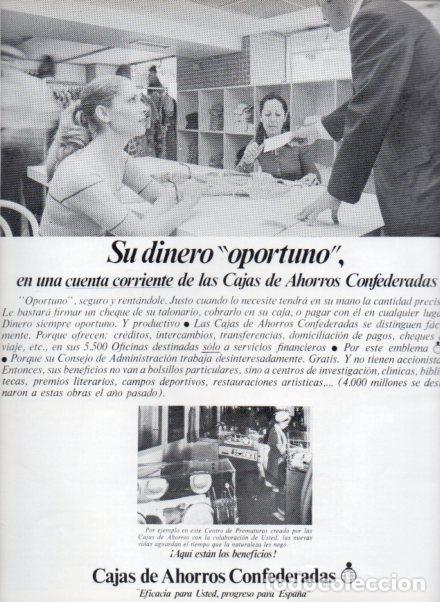 Otros art&iacute;culos de coleccionismo en papel: LAMINA V56023: Publicidad Cajas de Ahorros Confederadas