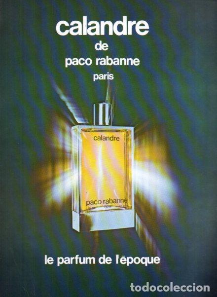 Otros art&iacute;culos de coleccionismo en papel: LAMINA V56032: Publicidad Calandre de Paco Rabanne