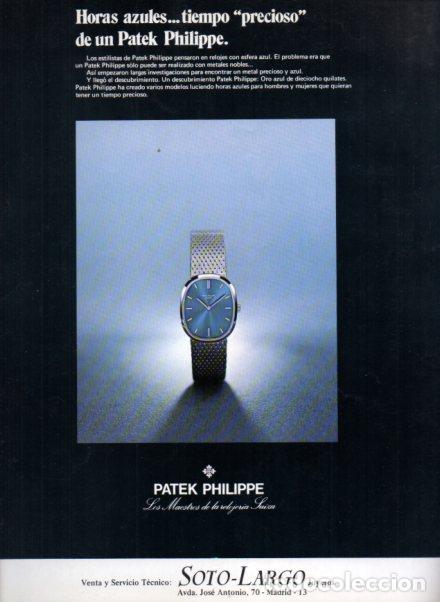 Otros art&iacute;culos de coleccionismo en papel: LAMINA V56033. Publicidad Patek Philippe Sotolargo Joyeros