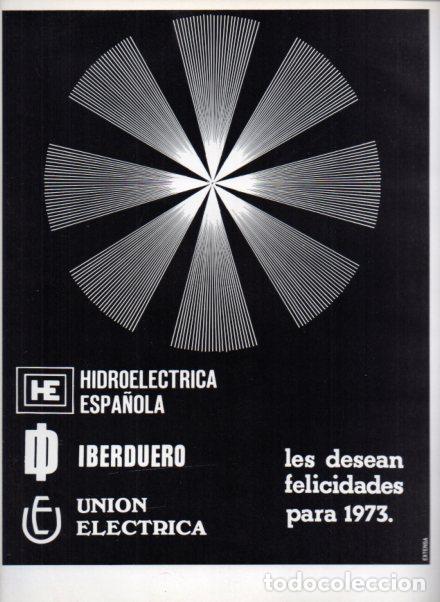 Otros art&iacute;culos de coleccionismo en papel: LAMINA V56026: Publicidad Hidroelectrica Espa&ntilde;ola, Iberduero y Union electrica