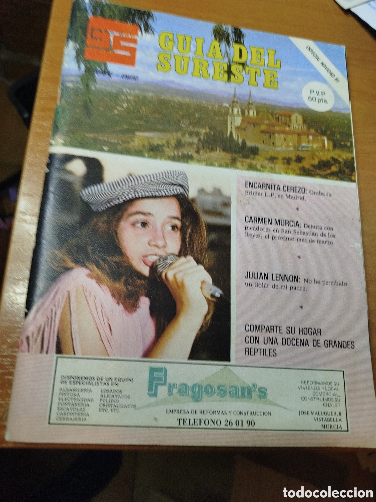 Otros art&iacute;culos de coleccionismo en papel: Gu&iacute;a del sureste. Especial Navidad 81. Encarnita cerezo. Carmen Murcia. Antonio ferrandiz.