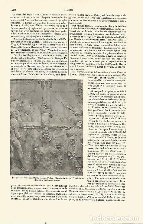 Otros art&iacute;culos de coleccionismo en papel: LAMINA ESPASA 23906: Crucifixion de San Pedro - Varios