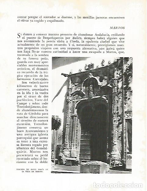 Otros art&iacute;culos de coleccionismo en papel: LAMINA 10917: Iglesia de Santa Maria en Martos - Jose Maria Peman. Fotografias de Ramon Dimas
