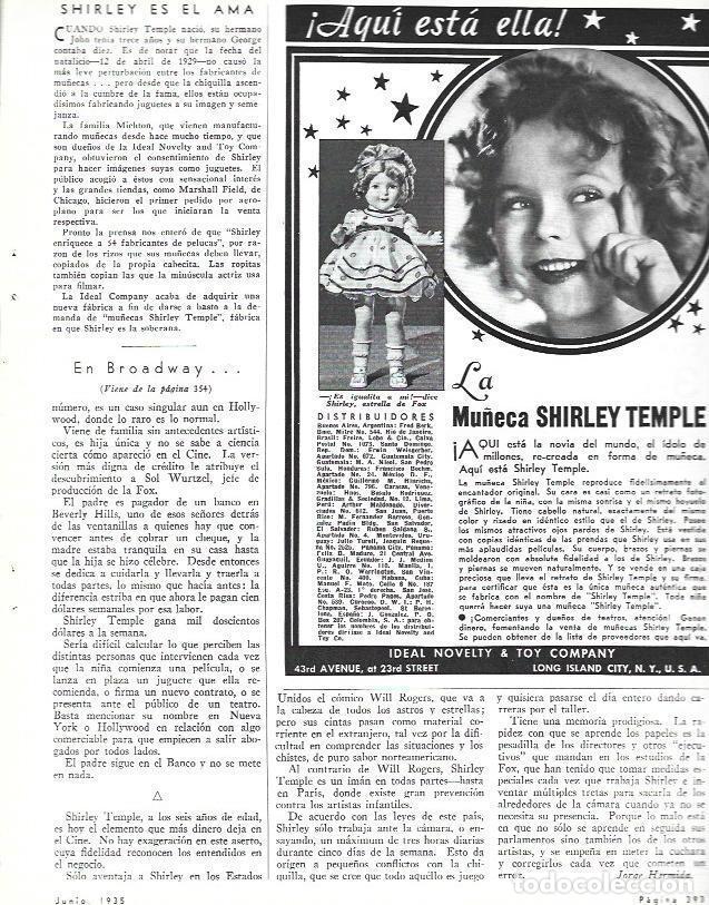 Otros art&iacute;culos de coleccionismo en papel: LAMINA 33640: Publicidad de la mu&ntilde;eca Shirley Temple - VVAA