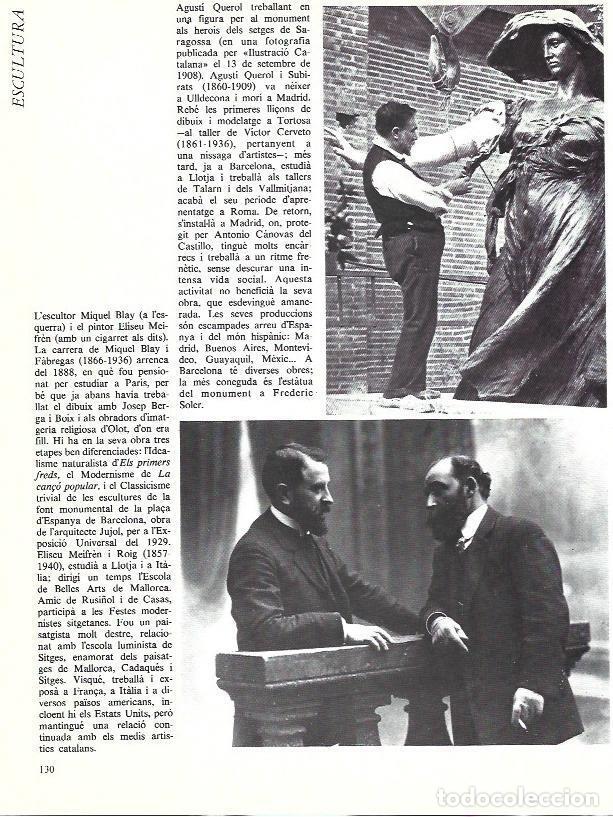 Outros artigos de papel: LAMINA 35934: Agusti Querol en su taller y Miquel Baly con Eliseu Meifren - Edmon Valles