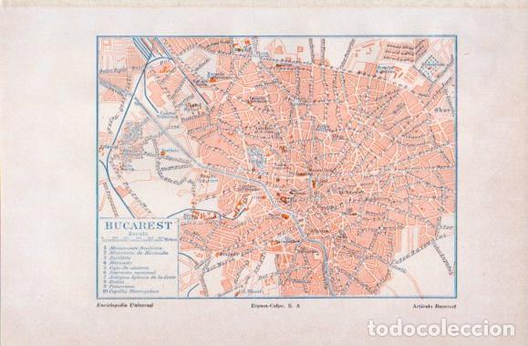 Outros artigos de papel: LAMINA V40831: Plano de Bucarest - Varios