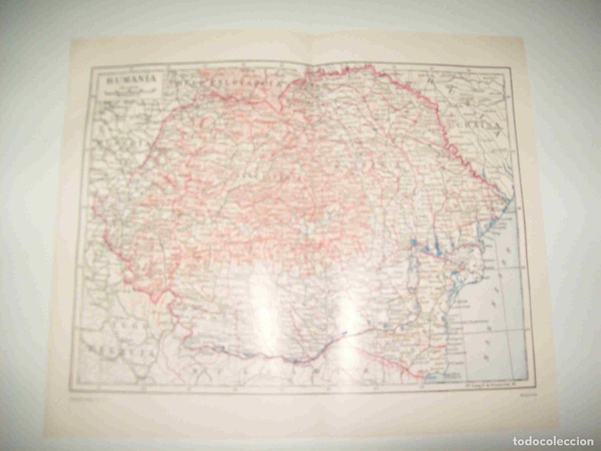 Outros artigos de papel: LAMINA ESPASA 17043: Mapa de Rumania - Varios