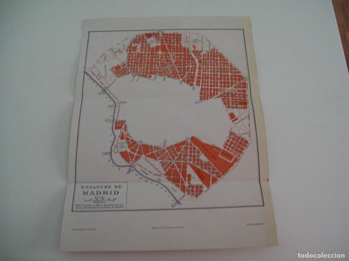 Otros art&iacute;culos de coleccionismo en papel: LAMINA ESPASA 1550: Plano del ensanche de Madrid - Varios Autores