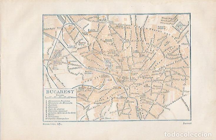 Collectionnisme Papier divers: LAMINA ESPASA 25456: Plano de Bucares Rumania - Varios