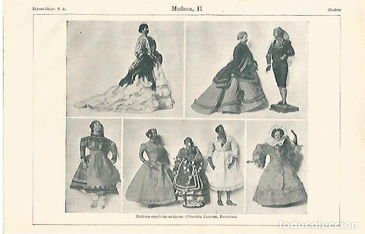 Collectionnisme Papier divers: LAMINA ESPASA 24526: Mu&ntilde;ecas de la Coleccion Junyent de Barcelona - Varios
