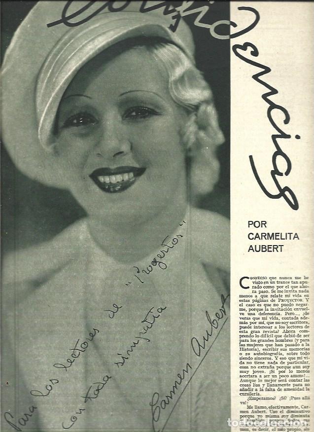 Collectionnisme Papier divers: LAMINA 34876: Carmen Aubert - VVAA