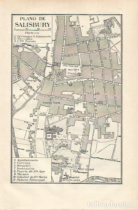 Collectionnisme Papier divers: LAMINA ESPASA 18184: Plano de Salisbury - Varios