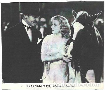 Collectionnisme Papier divers: LAMINA 40192: Clark Gable en Saratoga con Jean Harlow