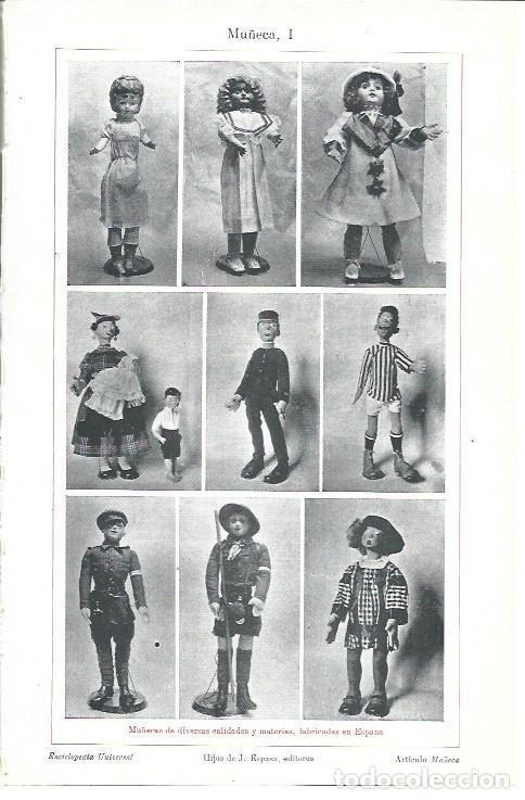Collectionnisme Papier divers: LAMINA ESPASA 39943: Mu&ntilde;ecas fabricadas en Espa&ntilde;a - Varios