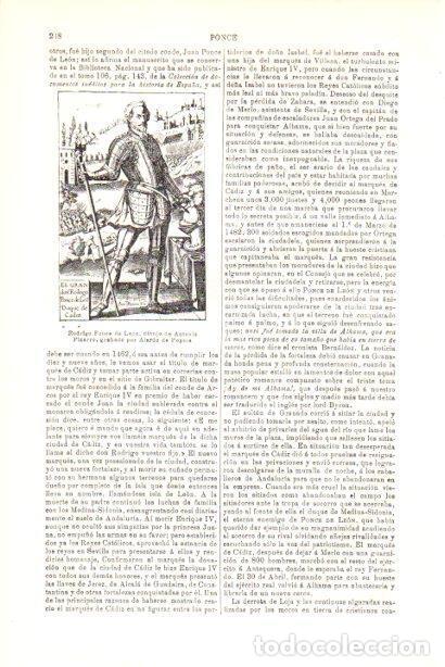Otros art&iacute;culos de coleccionismo en papel: LAMINA V30133: Rodrigo Ponce de Leon por Antonio Pizarro - Varios