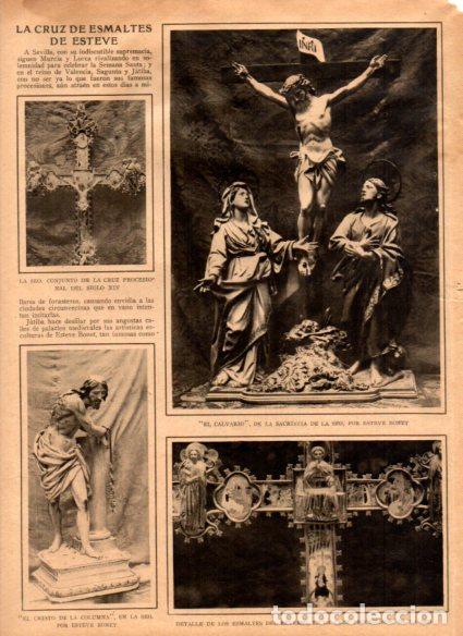 Otros art&iacute;culos de coleccionismo en papel: LAMINA V52124: El Calvario y el Cristo de la columna por Esteve Bonet