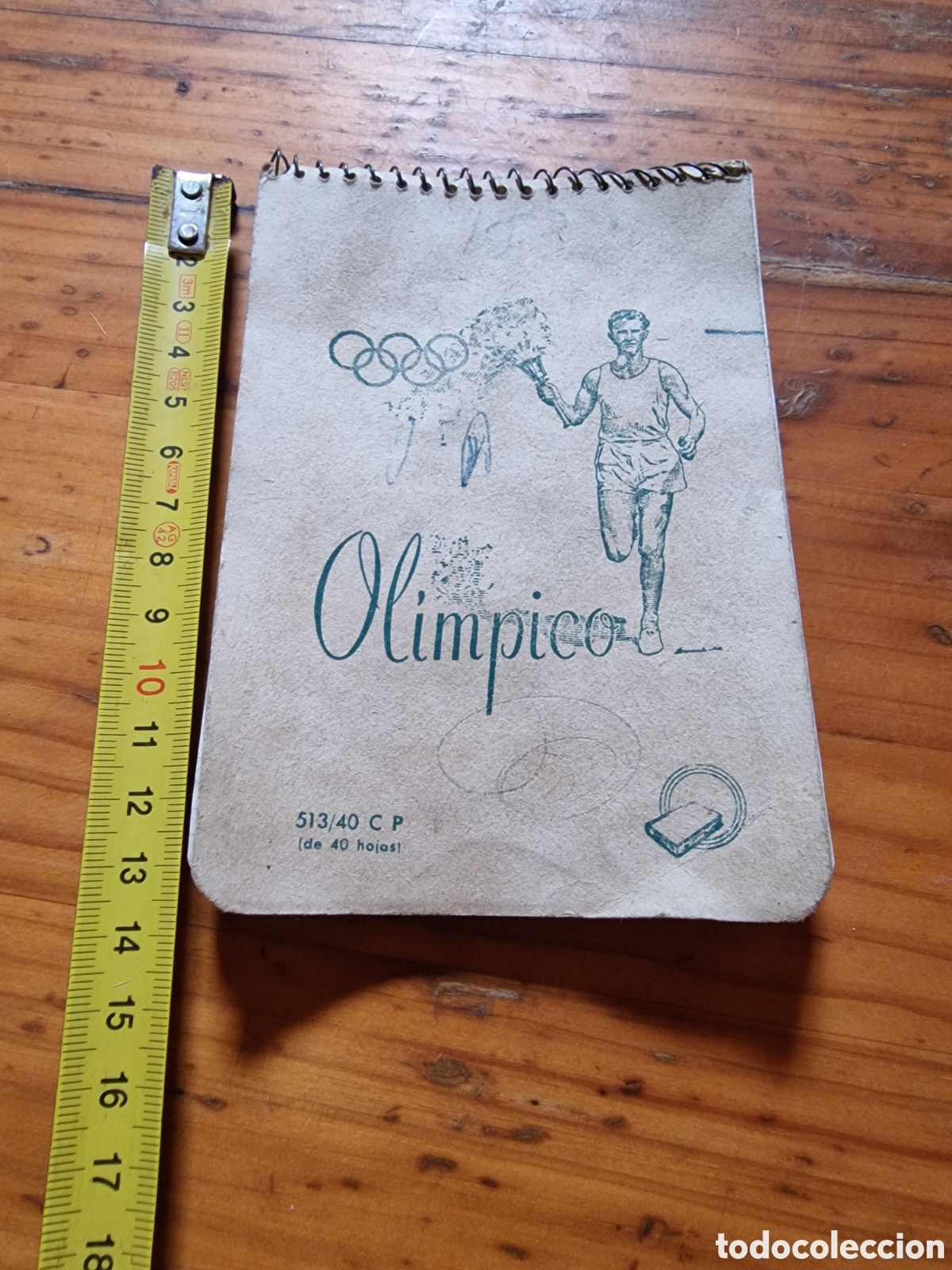 Otros art&iacute;culos de coleccionismo en papel: Antigua libreta,marca olimpico,con dos recetas comida escrita,lomo a la baturra y otra,ver