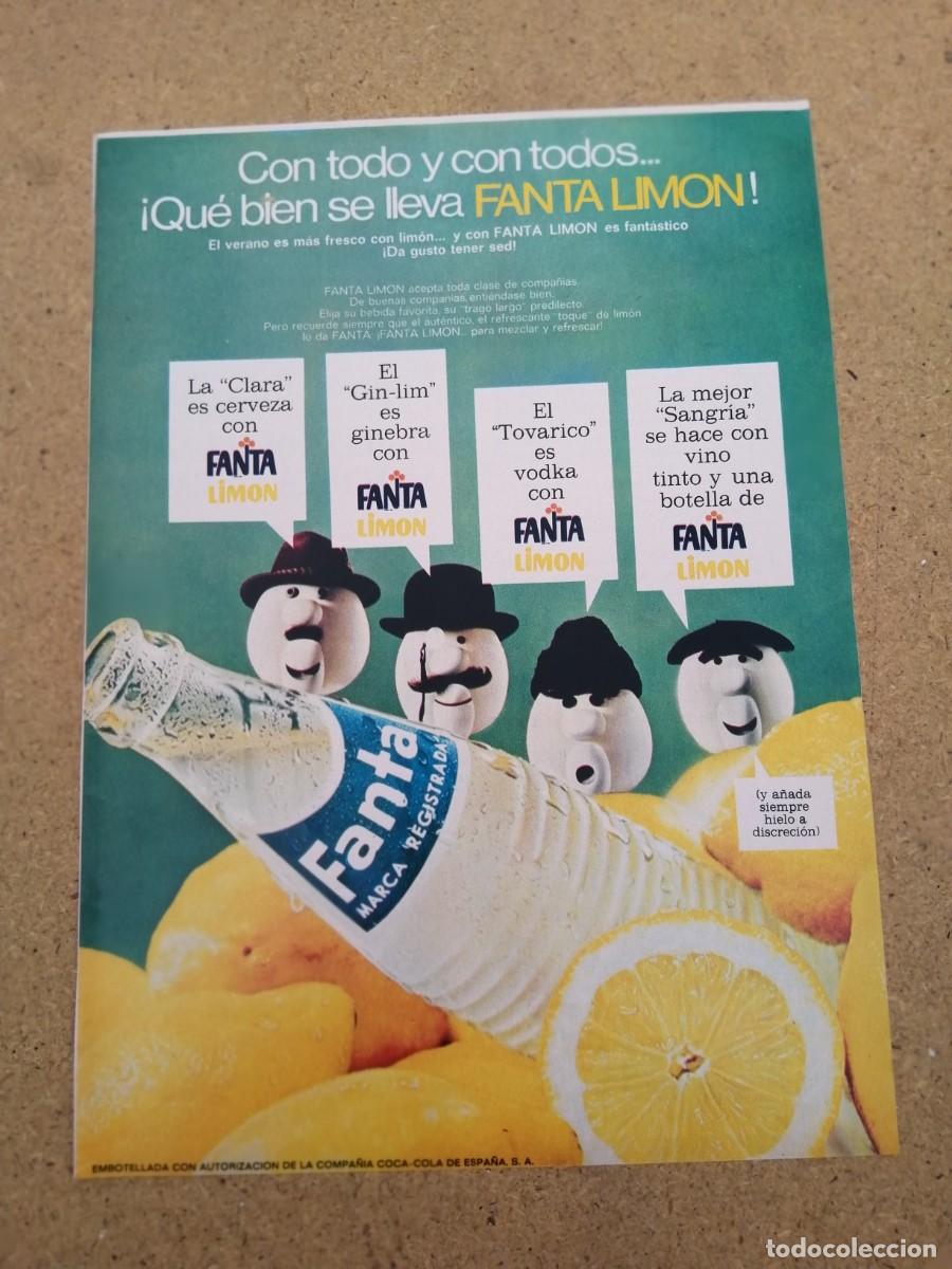 Otros art&iacute;culos de coleccionismo en papel: ANUNCIO. FANTA LIMON