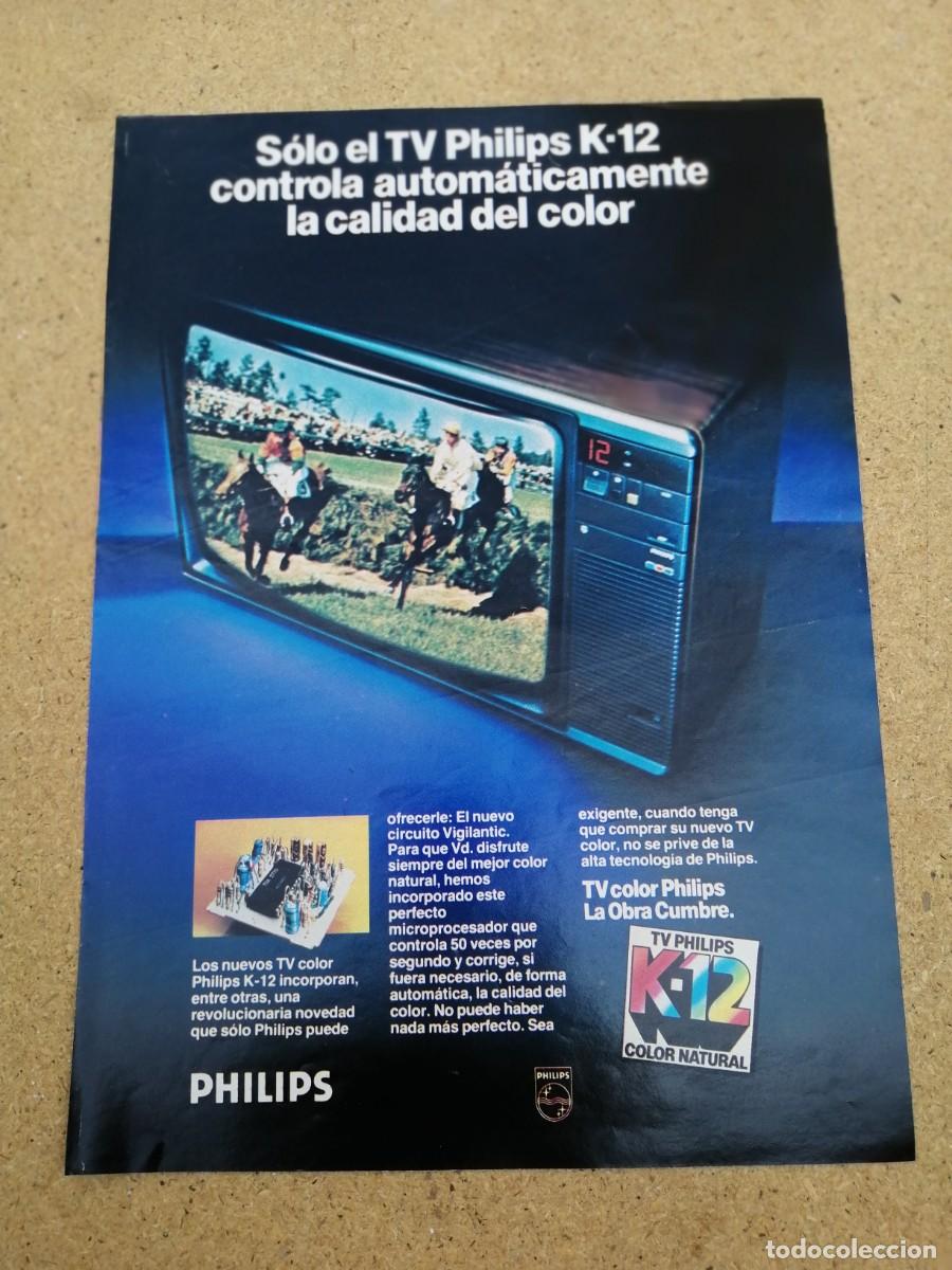 Otros art&iacute;culos de coleccionismo en papel: ANUNCIO. TV PHILLIPS K 12