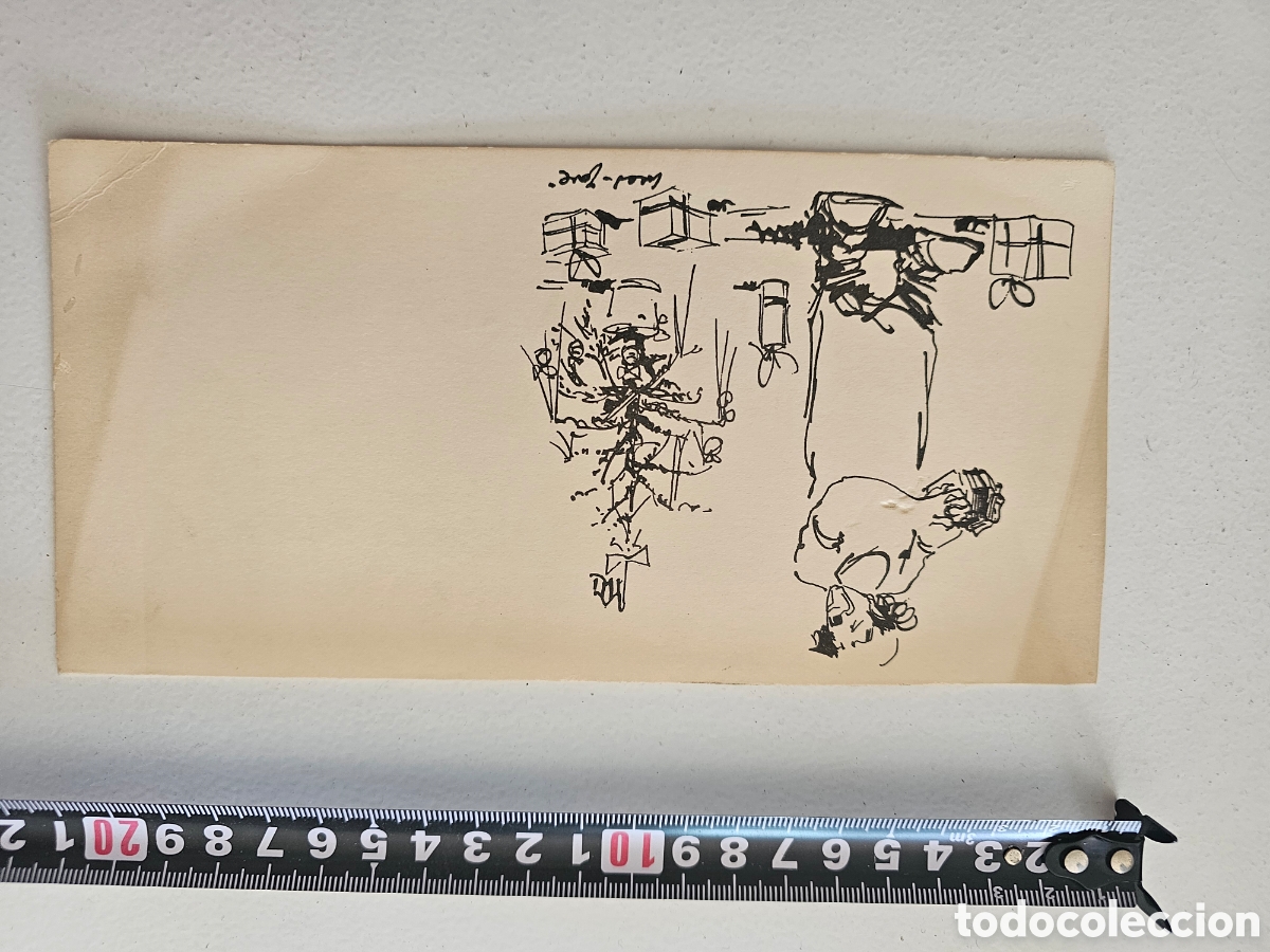 Otros art&iacute;culos de coleccionismo en papel: Tarjeta de felicitaci&oacute;n de Navidad ilustrada por Josep Maria Soler Jov&eacute; (1999) &ndash; Con dedicatoria aut