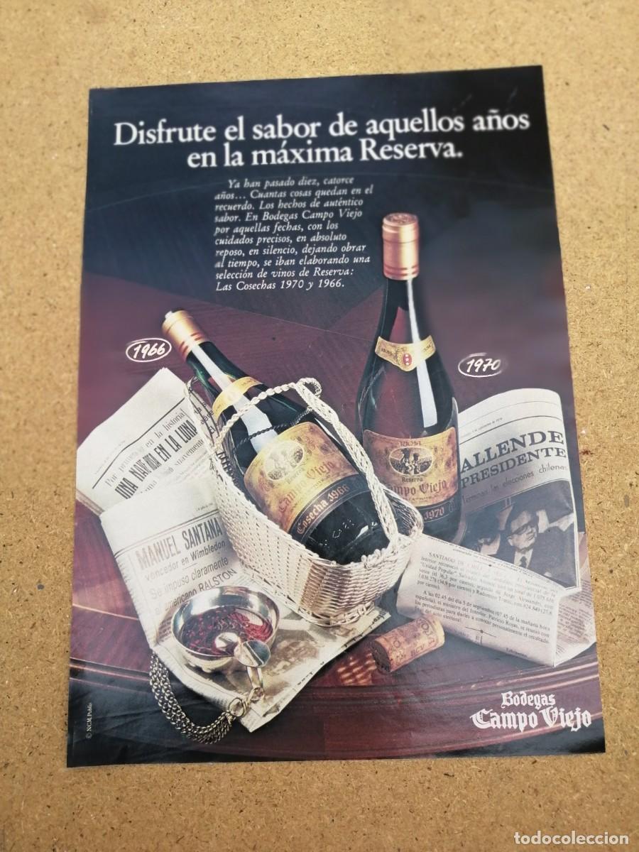 Otros art&iacute;culos de coleccionismo en papel: ANUNCIO. BODEGAS CAMPO VIEJO