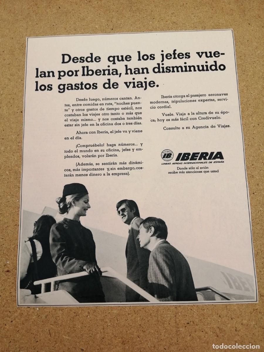 Otros art&iacute;culos de coleccionismo en papel: ANUNCIO. IBERIA, LINEAS AEREAS INTERNACIONALES DE ESPA&Ntilde;A