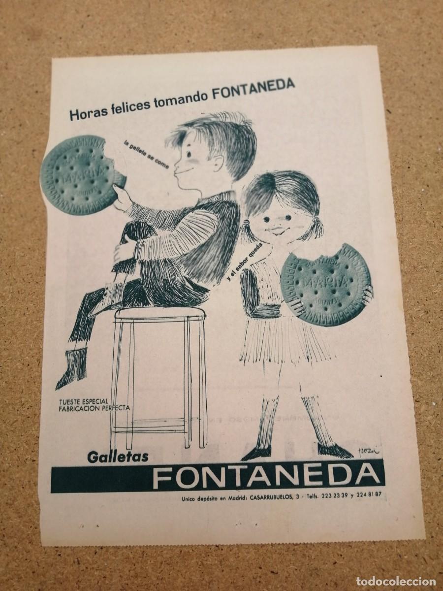 Otros art&iacute;culos de coleccionismo en papel: ANUNCIO. GALLETAS FONTANEDA - Foto 1