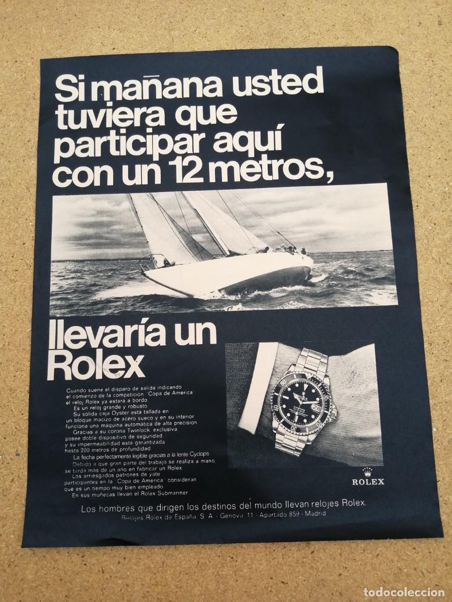 Otros art&iacute;culos de coleccionismo en papel: ANUNCIO. ROLEX......