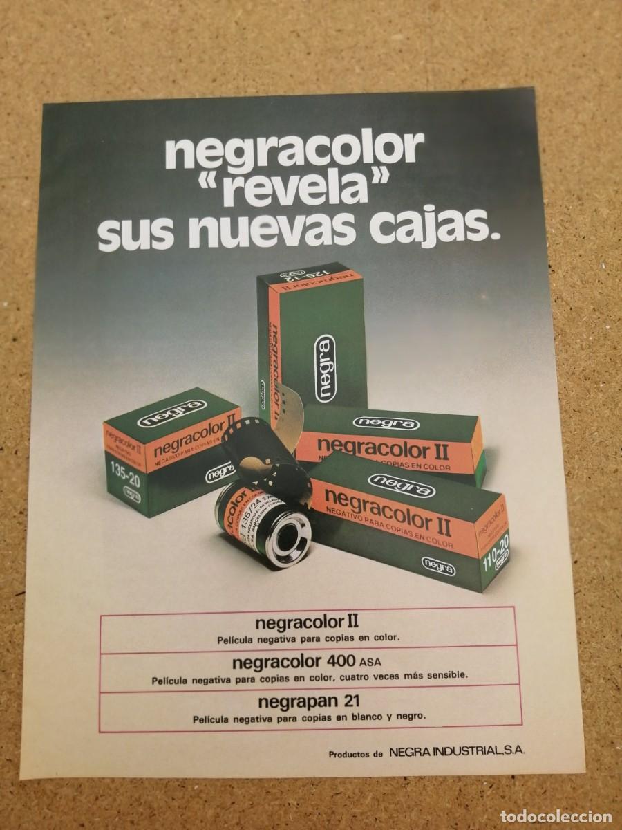 Otros art&iacute;culos de coleccionismo en papel: ANUNCIO. NEGRACOLOR.