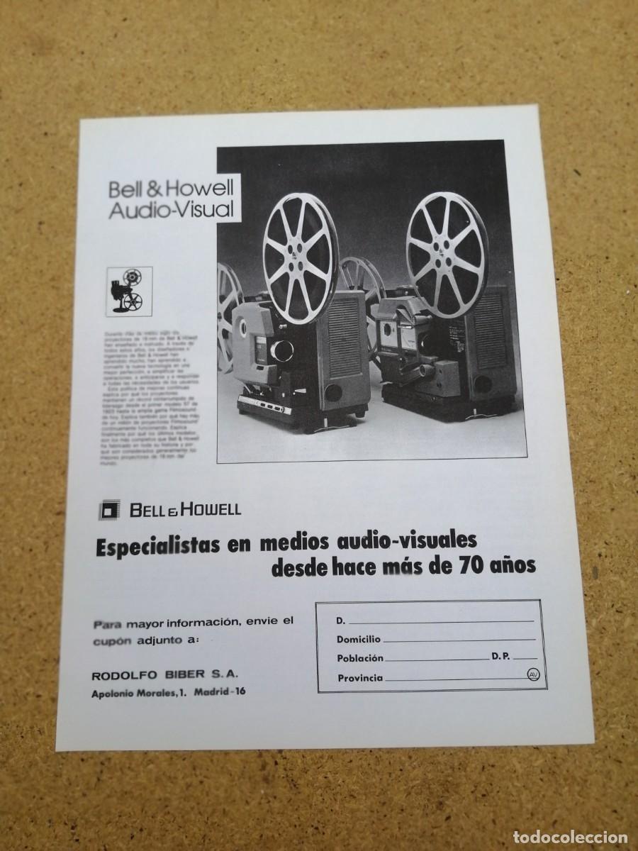 Otros art&iacute;culos de coleccionismo en papel: ANUNCIO. BELL & HOWELL AUDIO VISUAL