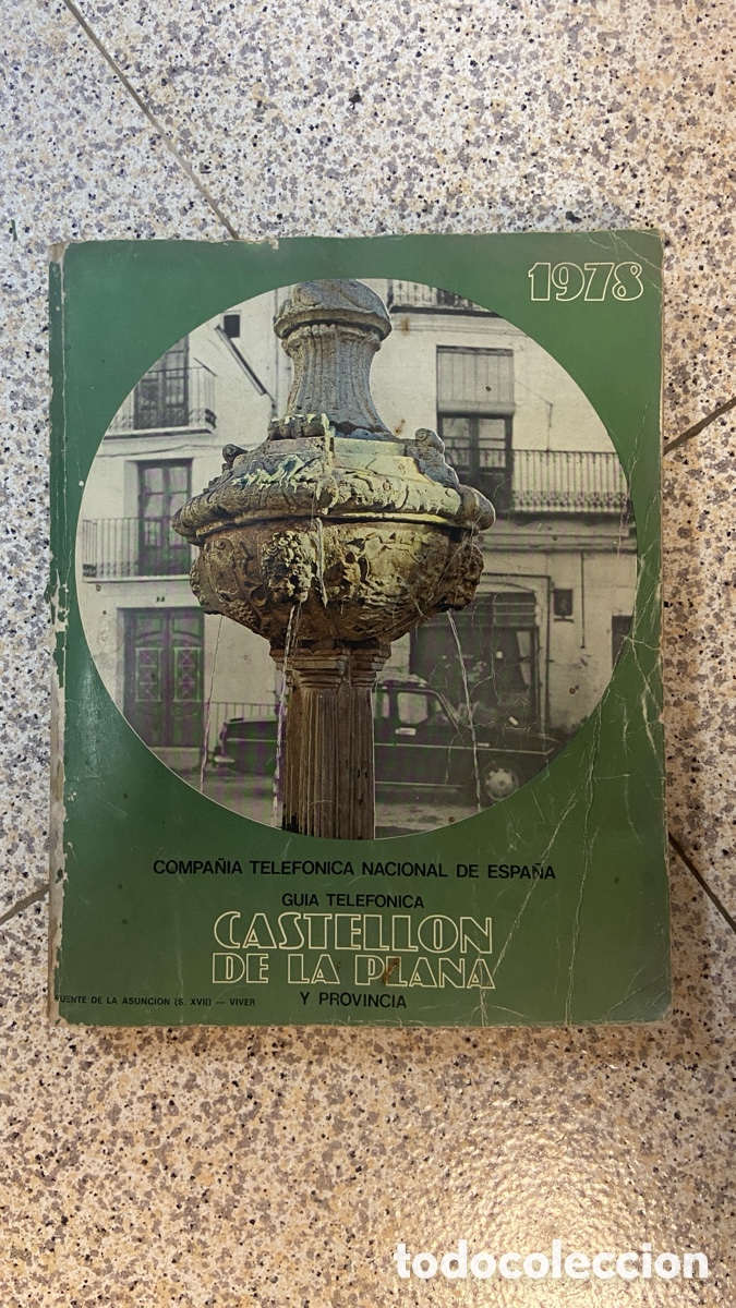 Otros art&iacute;culos de coleccionismo en papel: ANTIGUA GUIA DE TELEFONOS LISTA TELEFONICA CASTELL&Oacute;N 1978