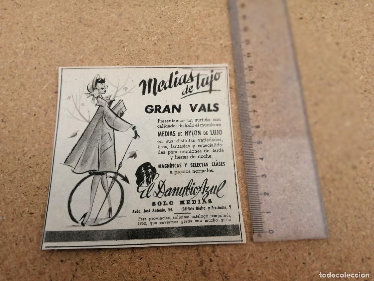 Otros art&iacute;culos de coleccionismo en papel: ANUNCIO. MEDIAS DE LUJO GRAN VALS