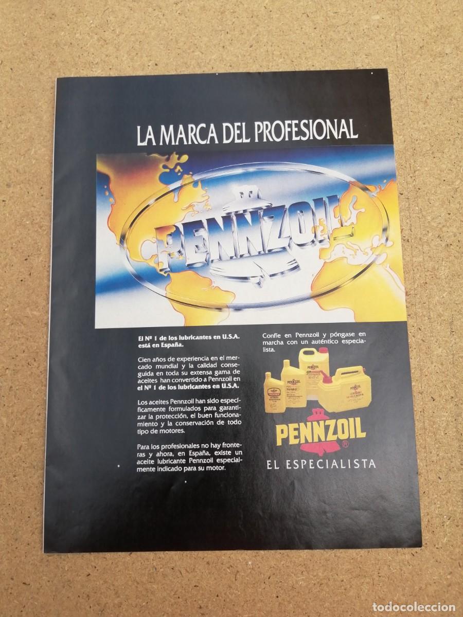 Otros art&iacute;culos de coleccionismo en papel: ANUNCIO. LUBRICANTES PENNZOIL