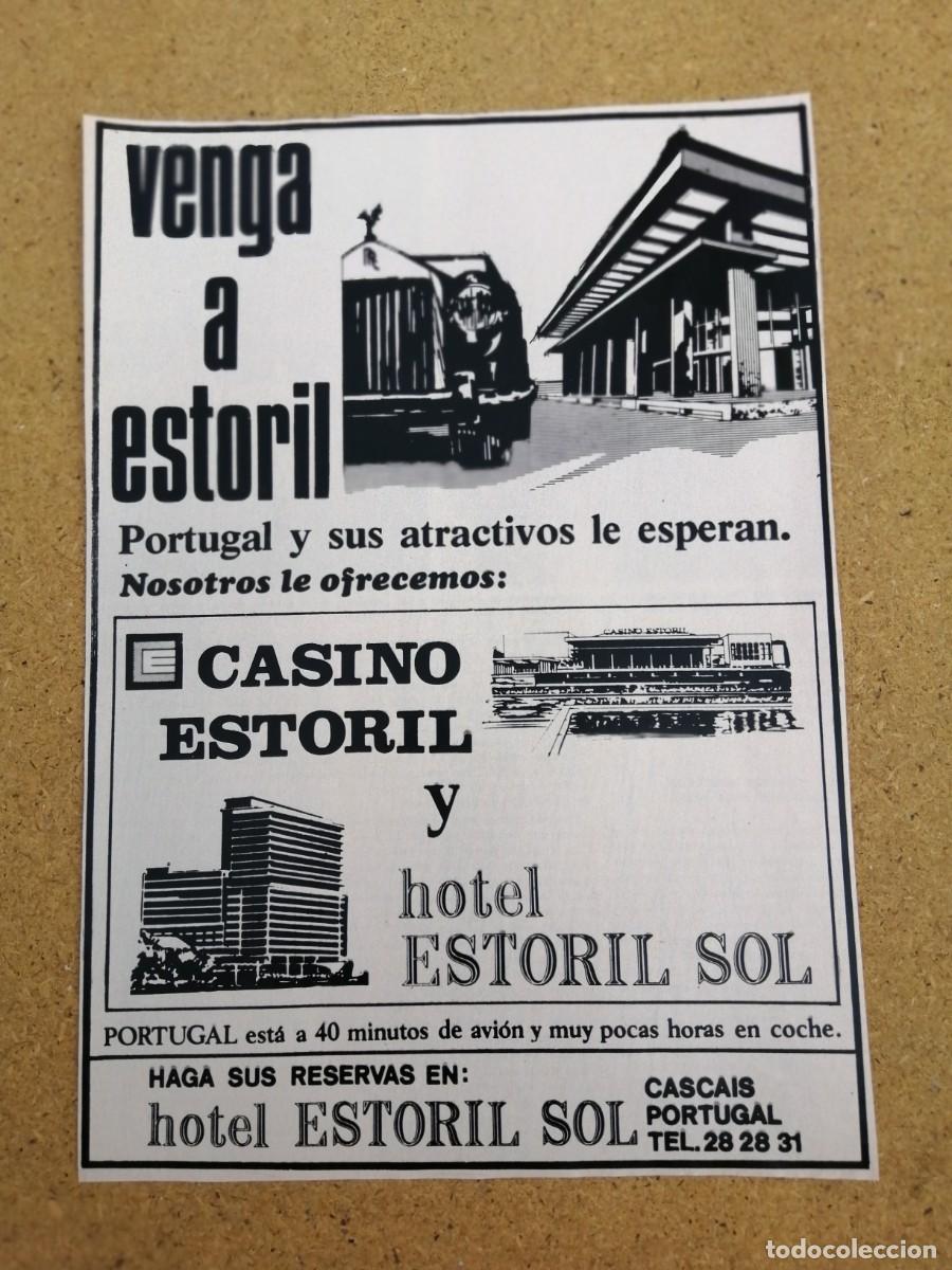 Otros art&iacute;culos de coleccionismo en papel: ANUNCIO. CASINO ESTORIL / HOTEL ESTORIL SOL