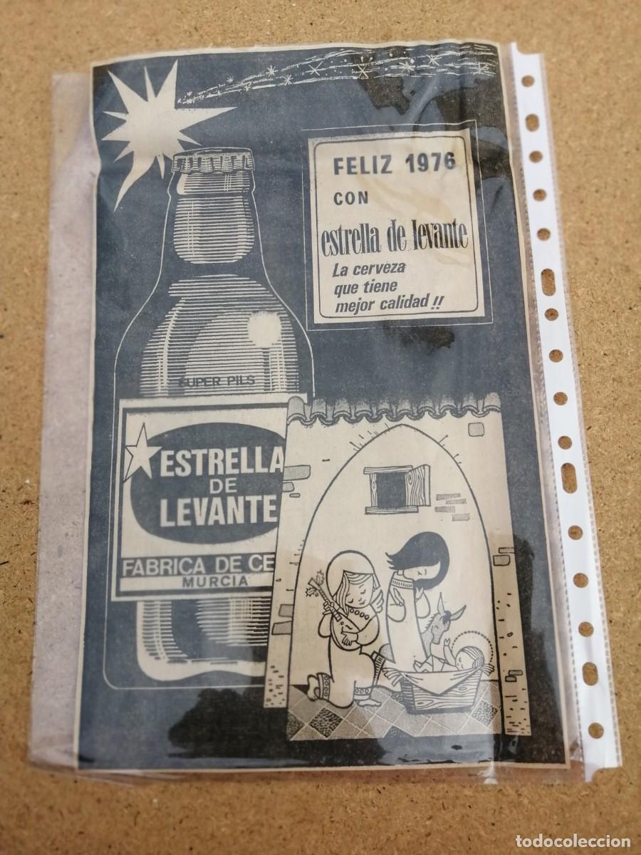 Otros art&iacute;culos de coleccionismo en papel: ANUNCIO. CERVEZA ESTRELLA DE LEVANTE FELICITA EL PROXIMO A&Ntilde;O 1976