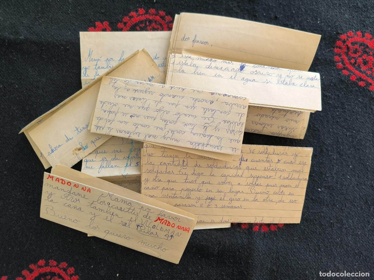 Collectionnisme Papier divers: Lote Cartas Manuscritas Antiguas A&ntilde;os 80 &ndash; 8 Hojas, 16 P&aacute;ginas, Correspondencia Familiar Colecci&oacute;n