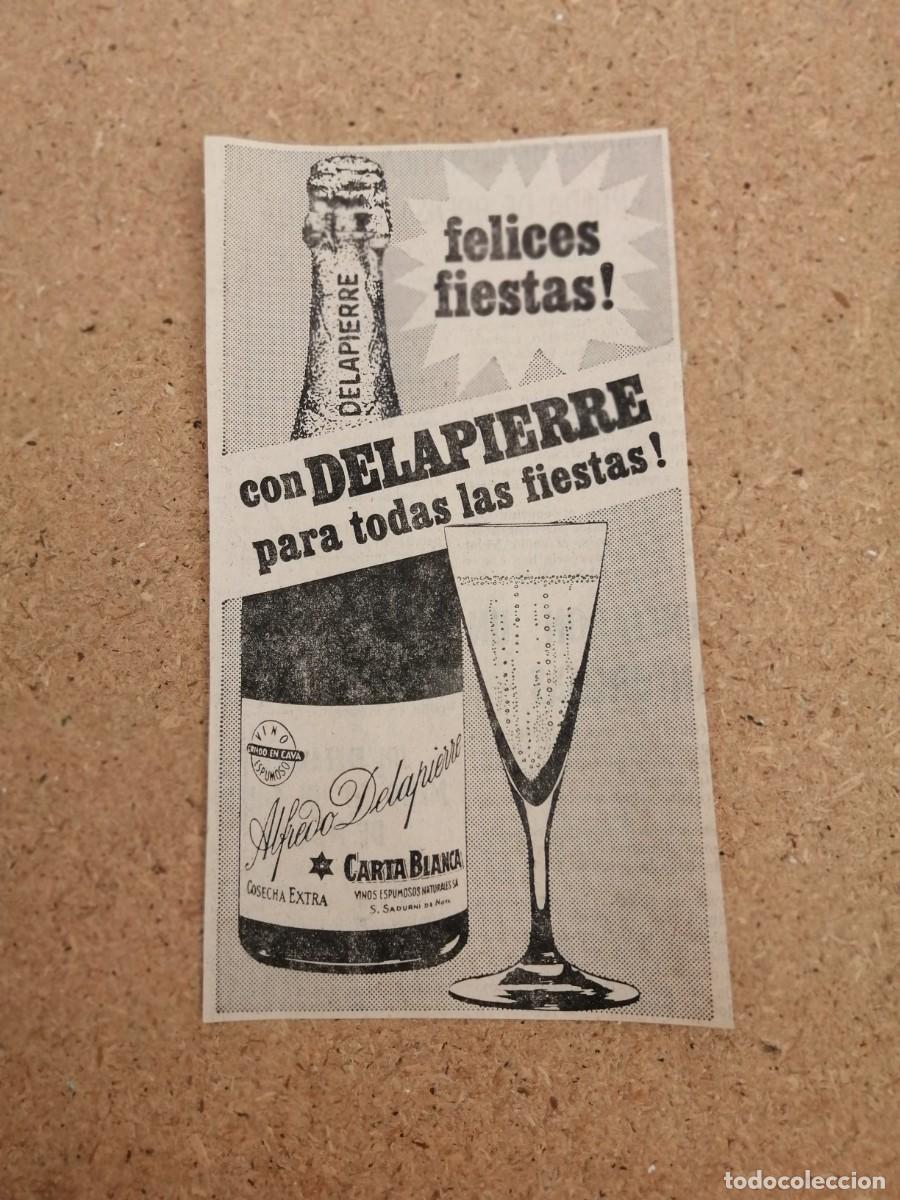 Otros art&iacute;culos de coleccionismo en papel: ANUNCIO. CAVA DELAPIERRE