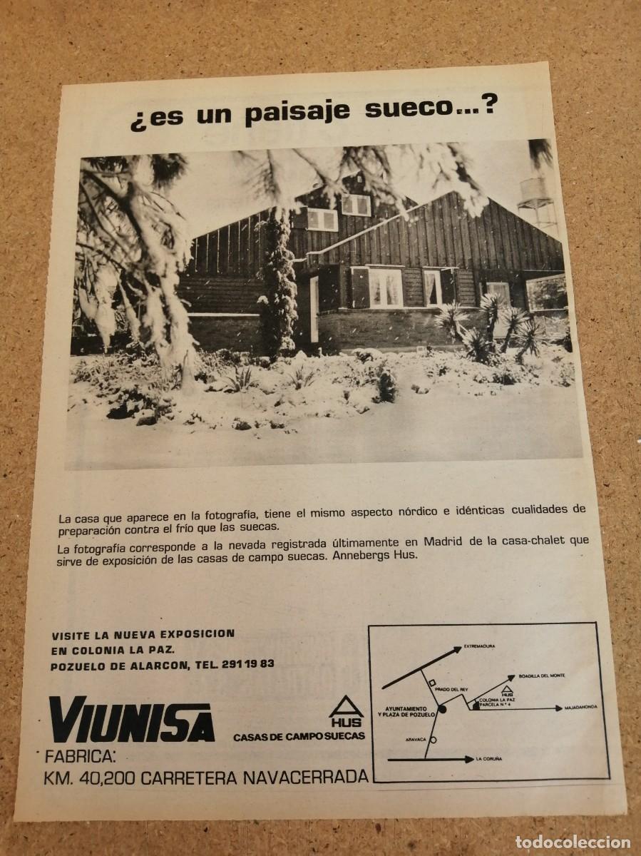 Otros art&iacute;culos de coleccionismo en papel: ANUNCIO. VIUNISA, CASAS DE CAMPO SUECAS