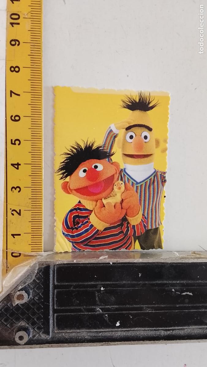 Altri oggetti di carta: CARTON TROQUELADO DIBUJOS ANIMADOS SERIE DE TELEVISION BARRIO SESAMO PERSONAJES TROQUEL