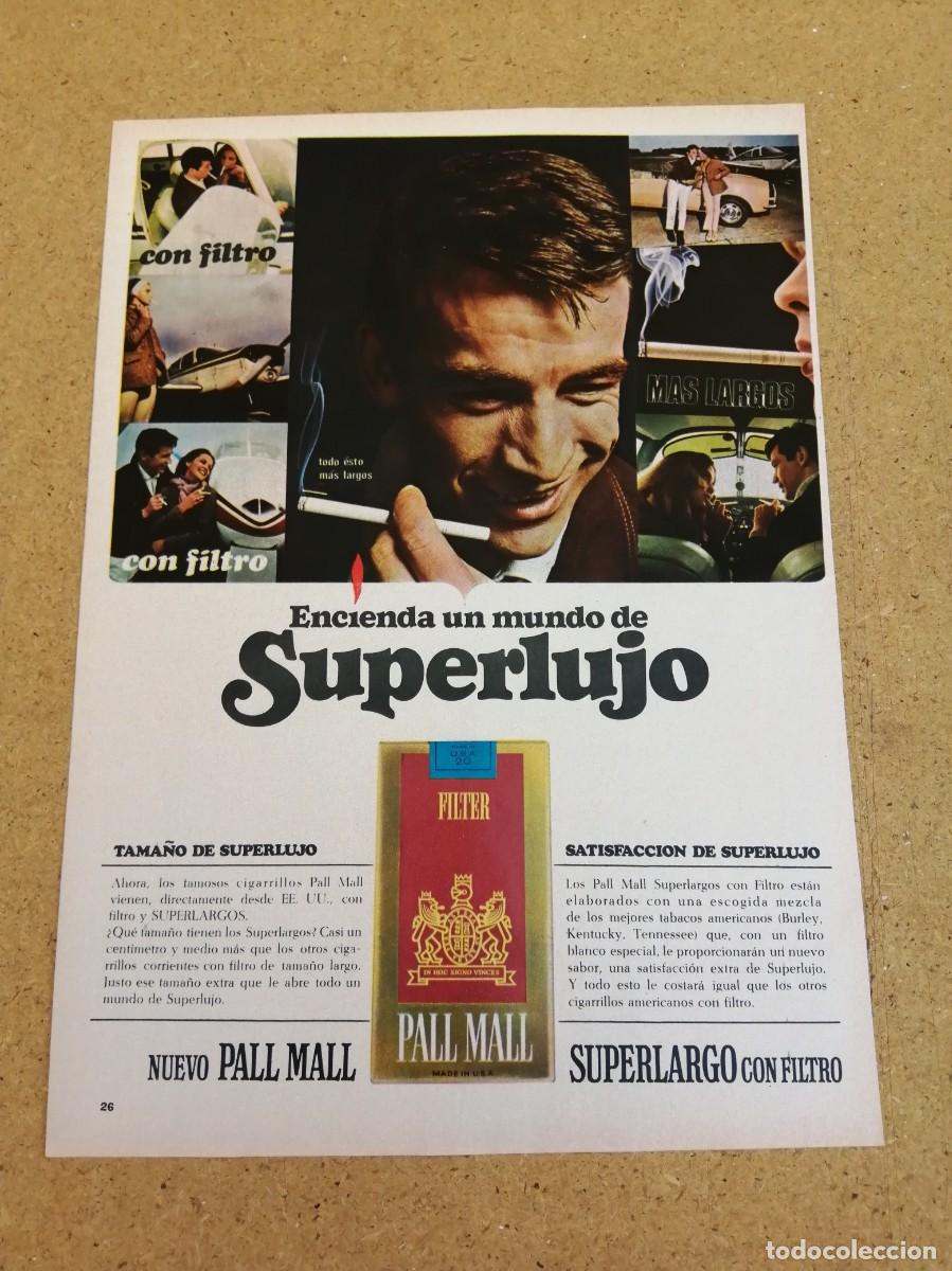 Otros art&iacute;culos de coleccionismo en papel: ANUNCIO. CIGARRILLOS PALL MALL