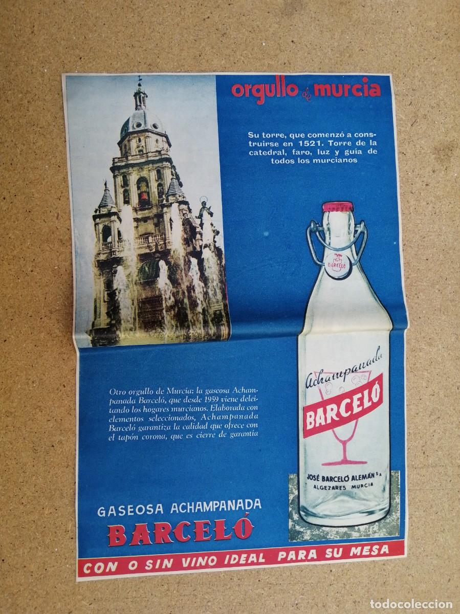 Otros art&iacute;culos de coleccionismo en papel: ANUNCIO. GASEOSA ACHAMPANADA BARCELO