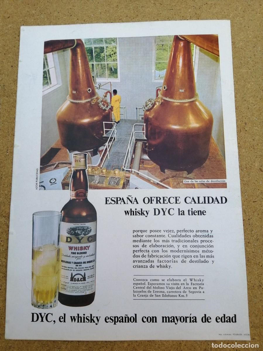 Otros art&iacute;culos de coleccionismo en papel: ANUNCIO. WHISKY DYC.