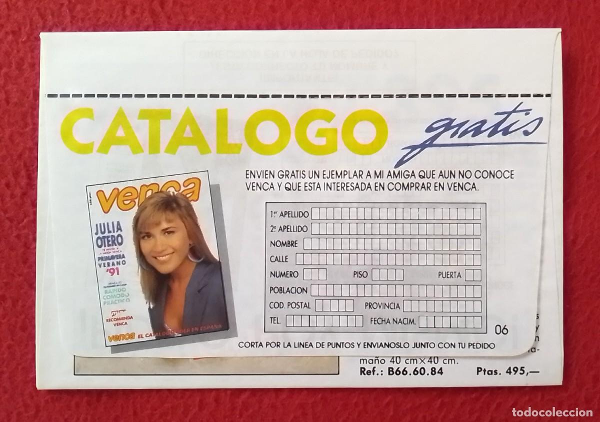 Otros art&iacute;culos de coleccionismo en papel: ANTIGUO SOBRE VENCA EL CAT&Aacute;LOGO LIDER EN ESPA&Ntilde;A BARCELONA..VERANO 1991 CON IMAGEN DE JULIA OTERO...