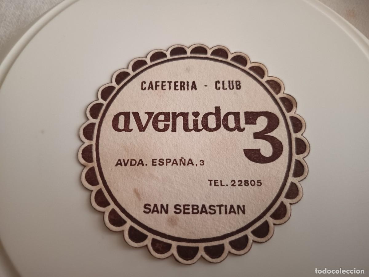 Otros art&iacute;culos de coleccionismo en papel: POSAVASOS CAFETERIA AVENIDA 3-SAN SEBASTIAN-GUIPUZCOA