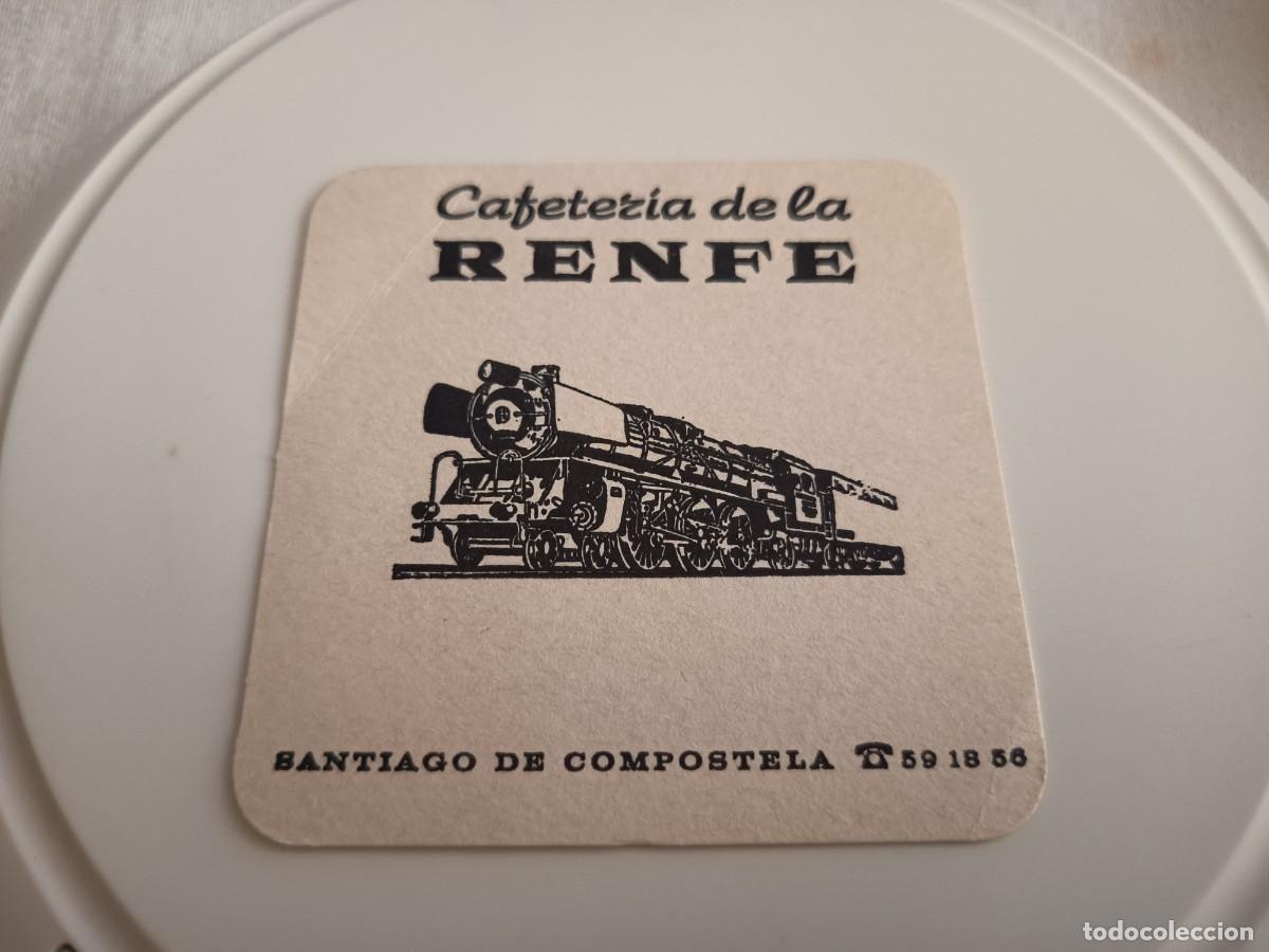 Otros art&iacute;culos de coleccionismo en papel: POSAVASOS CAFETERIA RENFE-SANTIAGO DE COMPOSTELA-CORU&Ntilde;A