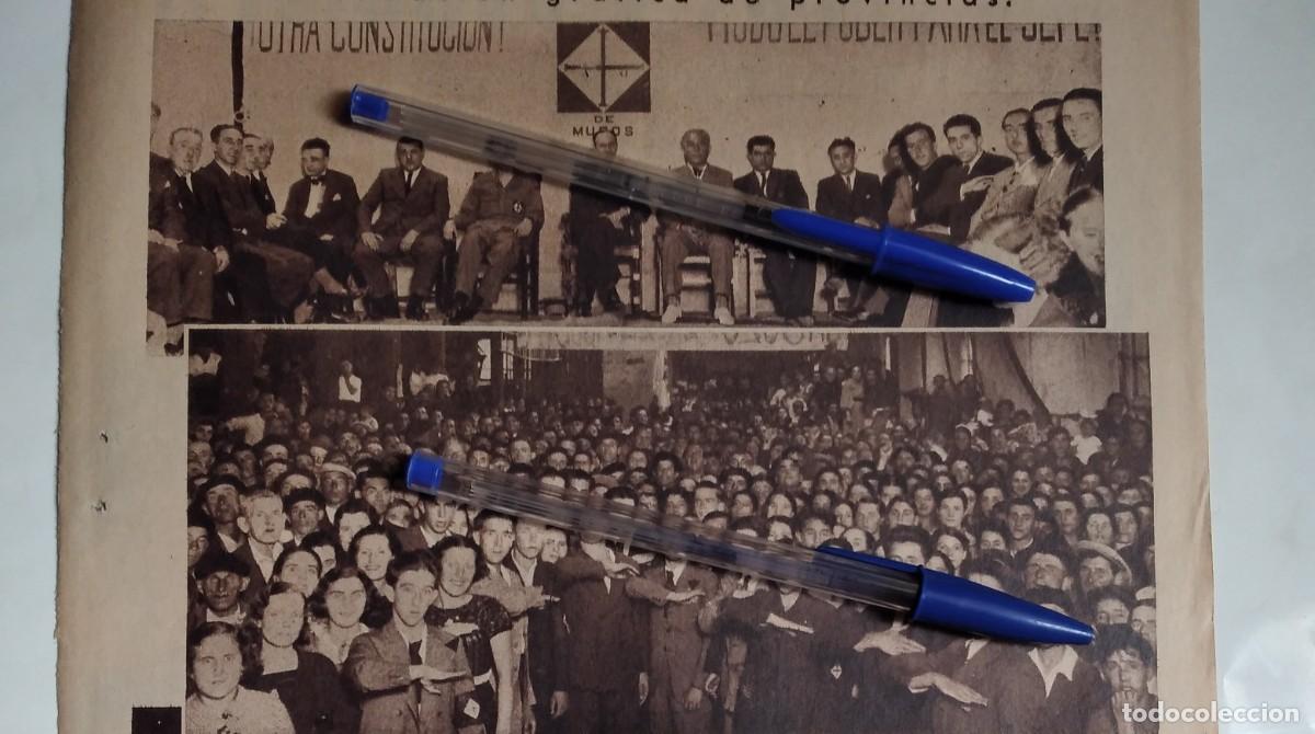 Otros art&iacute;culos de coleccionismo en papel: MUROS LA CORU&Ntilde;A JUVENTUDES DE ACCI&Oacute;N POPULAR MITIN ELECCIONES RECORTE PRENSA A&Ntilde;O 1935