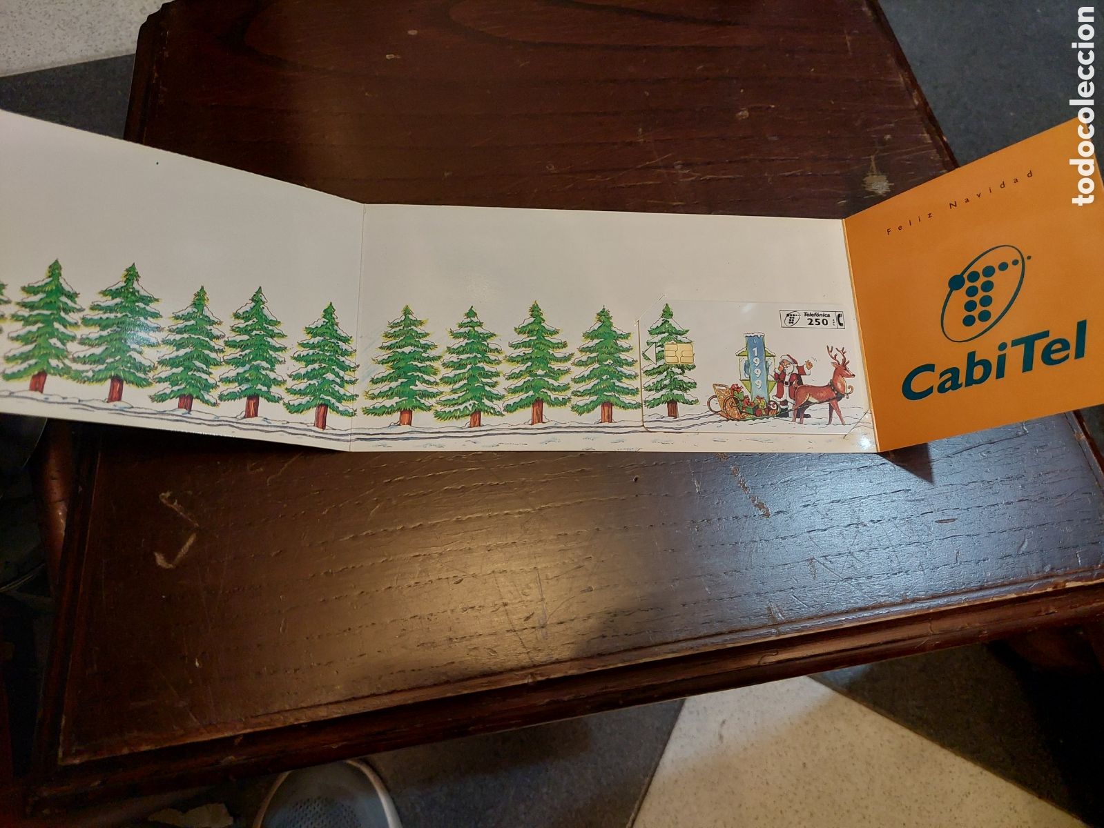 Altri oggetti di carta: 1999 Navidad tarjetas tel&eacute;fono capitel 250 pesetas